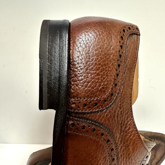 NEW HEELS Cole Haan Oxford Cap Toe Scotch Grain Made in Maine USA EXCELLENT 8.5 - Picture 11 of 14